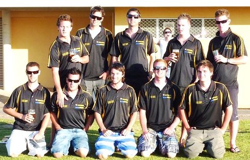 WA State Cherub Team<br />
<br />
Rear L to R:  Todd McVee, Ben Lawrie, Cam Rule, Brennan Stead, Steve Vance<br />
<br />
Front: L to R: Steve Fryer, Cain Mcvee, Geoff Longwood, Blake Vance, Elliot Mahar ©  Yachting WA . http://wa.yachting.org.au